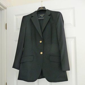 WOMEN’S BROOKS BROTHERS NAVY BLUE ITALIAN WOOL BLAZER